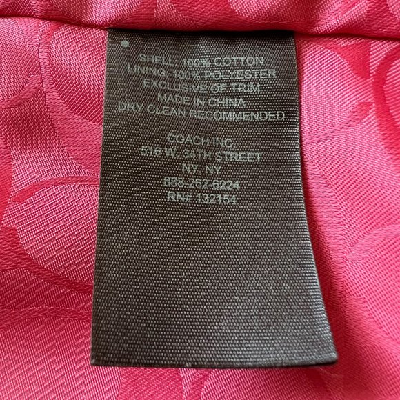 Coach Trench Sz M - Picture 15 of 16